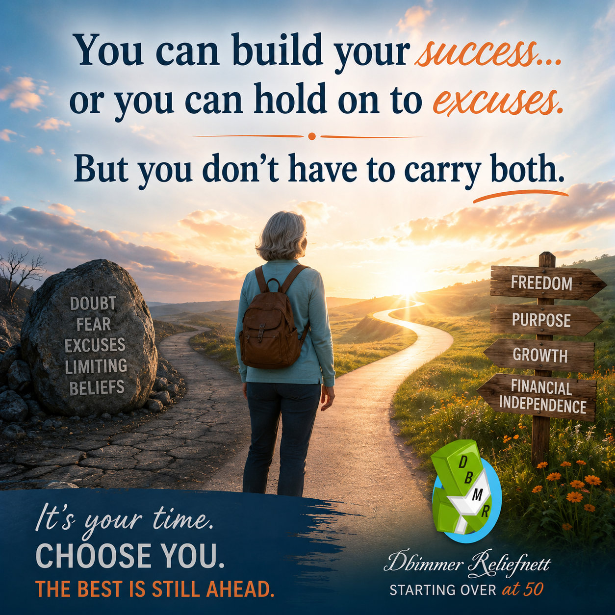 Success after 50 without excuses